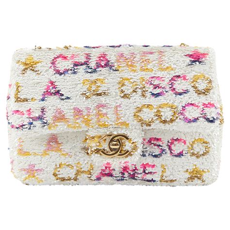 sequin chanel bag|Chanel disco bag.